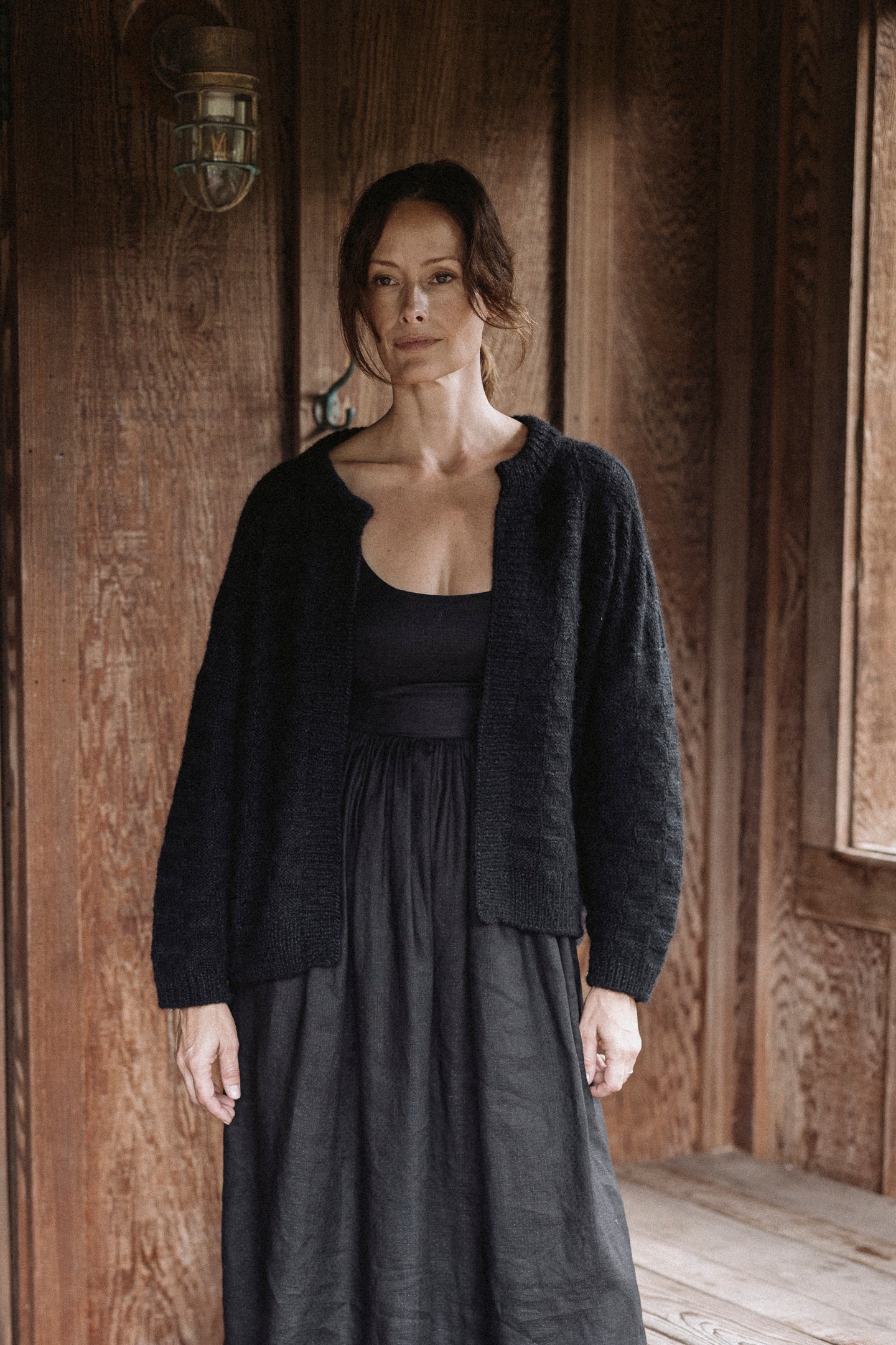 THE LUPE CARDIGAN IN NOIR – Kara Thoms Boutique
