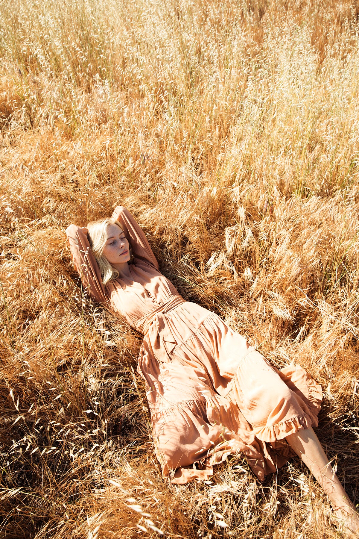 the silk milly dress in clay