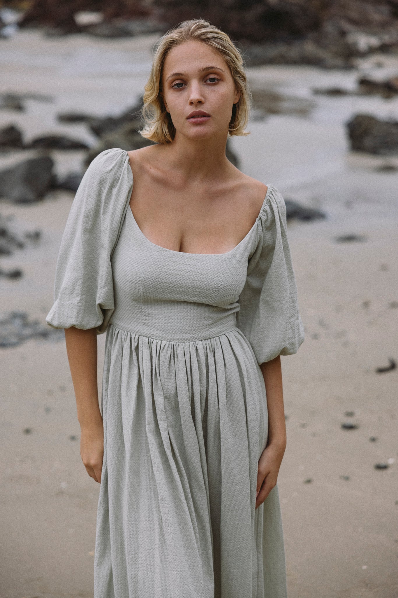 THE BELLFLOWER DRESS IN CLOUD