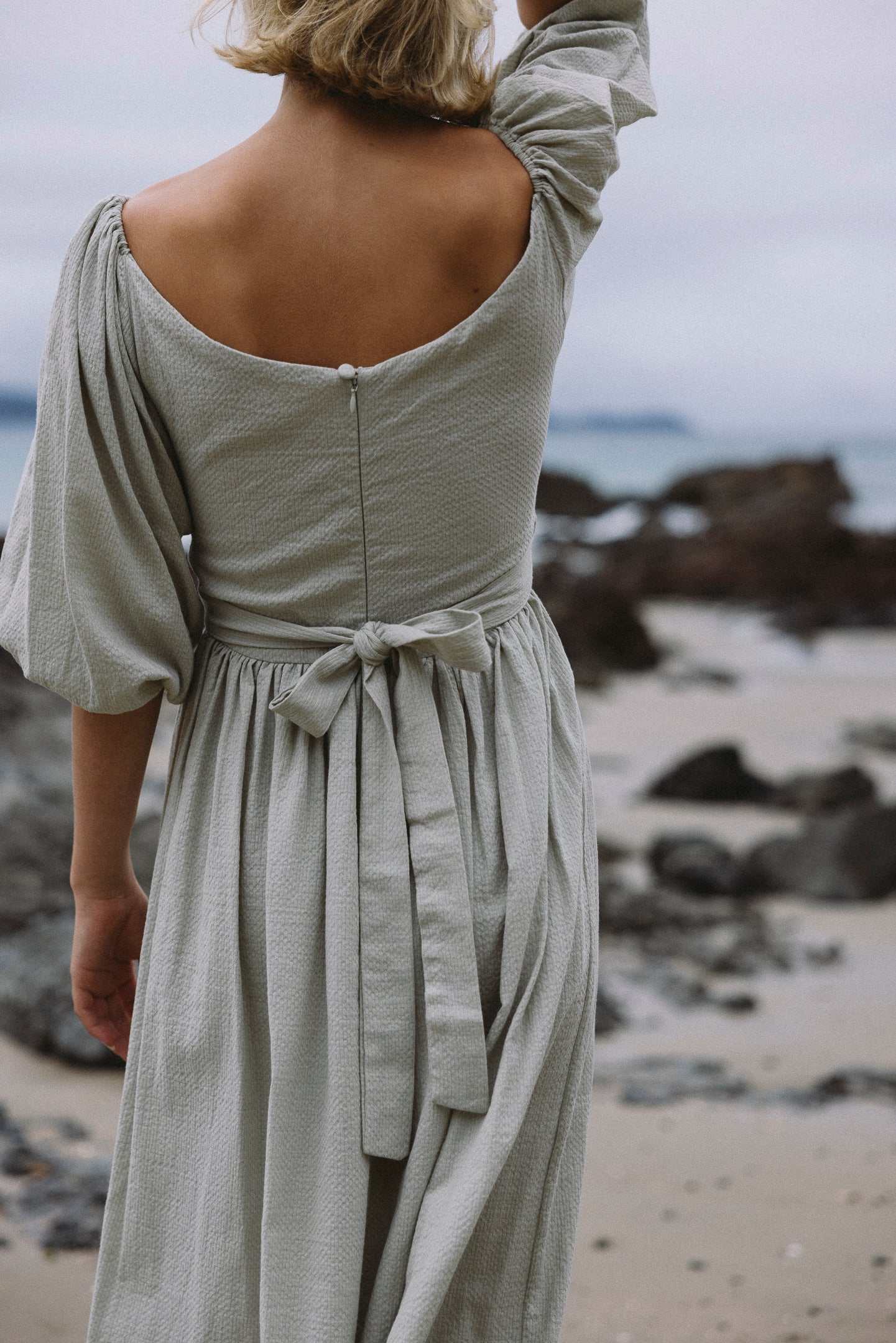 THE BELLFLOWER DRESS IN CLOUD – Kara Thoms Boutique