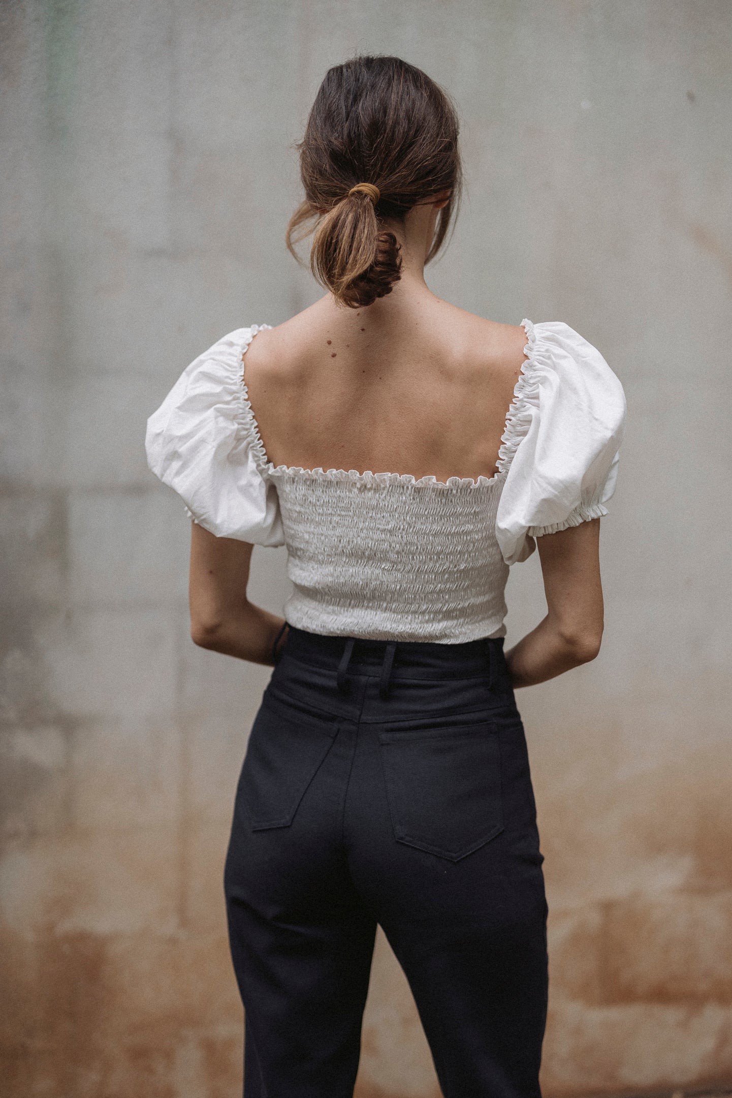 THE AMELIA BLOUSE IN BLANC – Kara Thoms Boutique