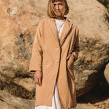 the june coat in tan