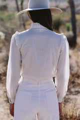 the maggie blouse in cream