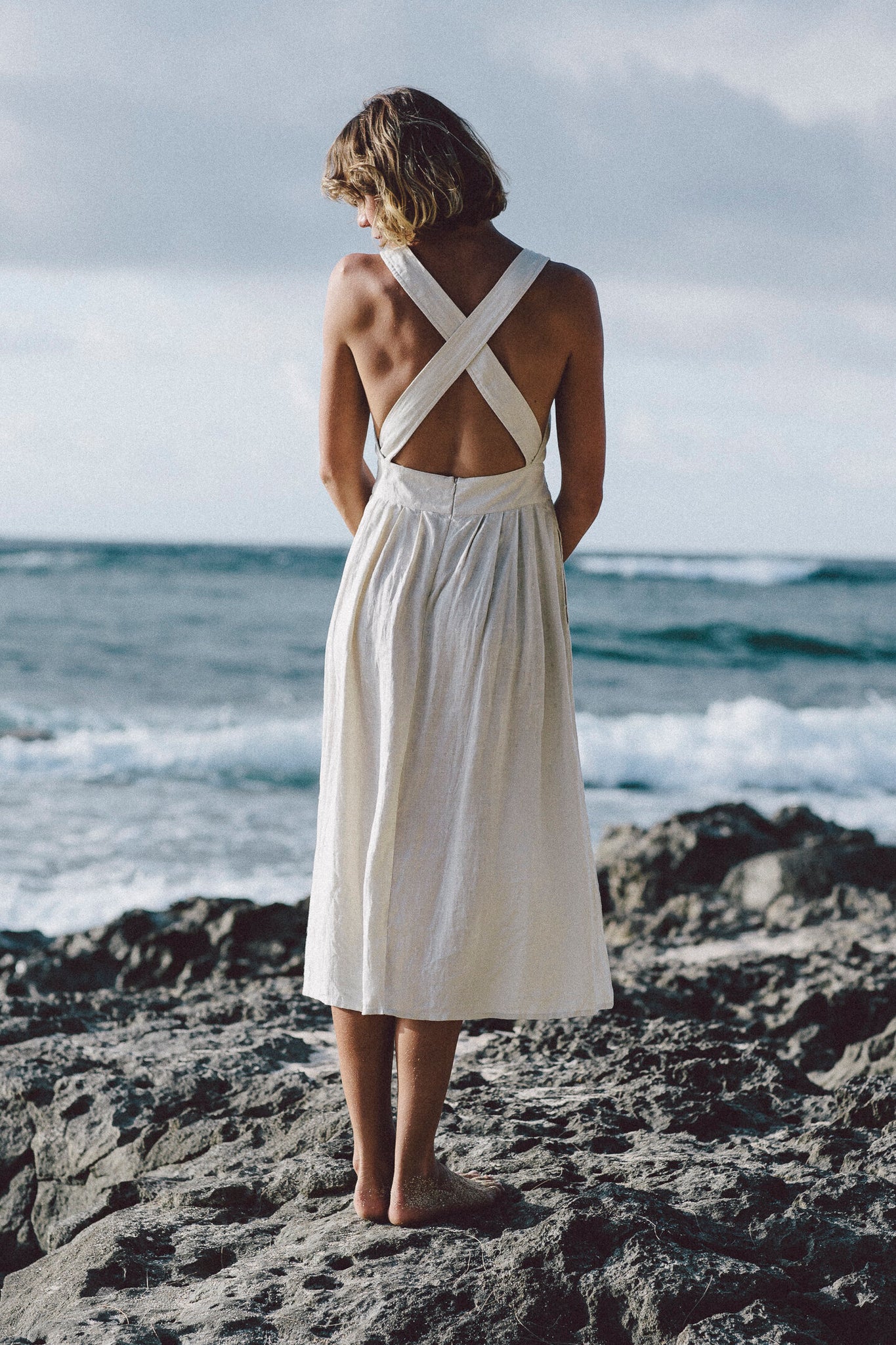 the florian dress in coconut