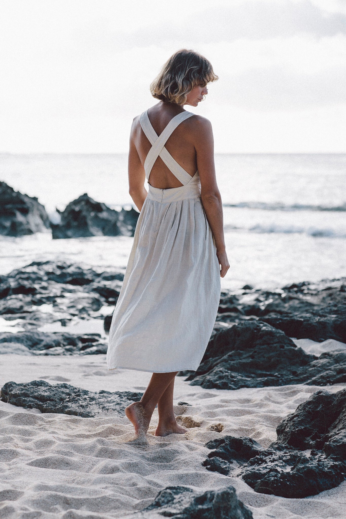 the florian dress in coconut