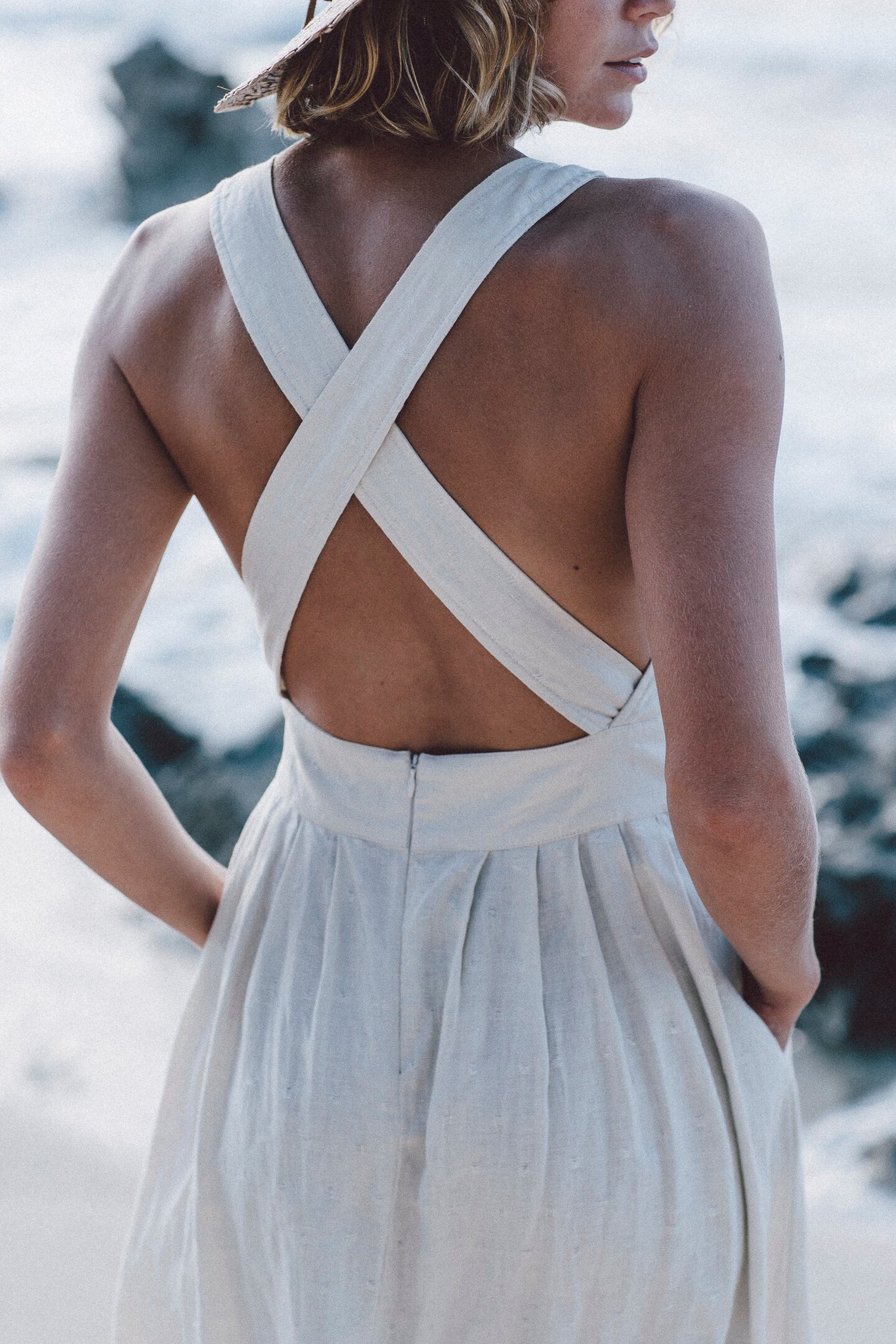 the florian dress in coconut