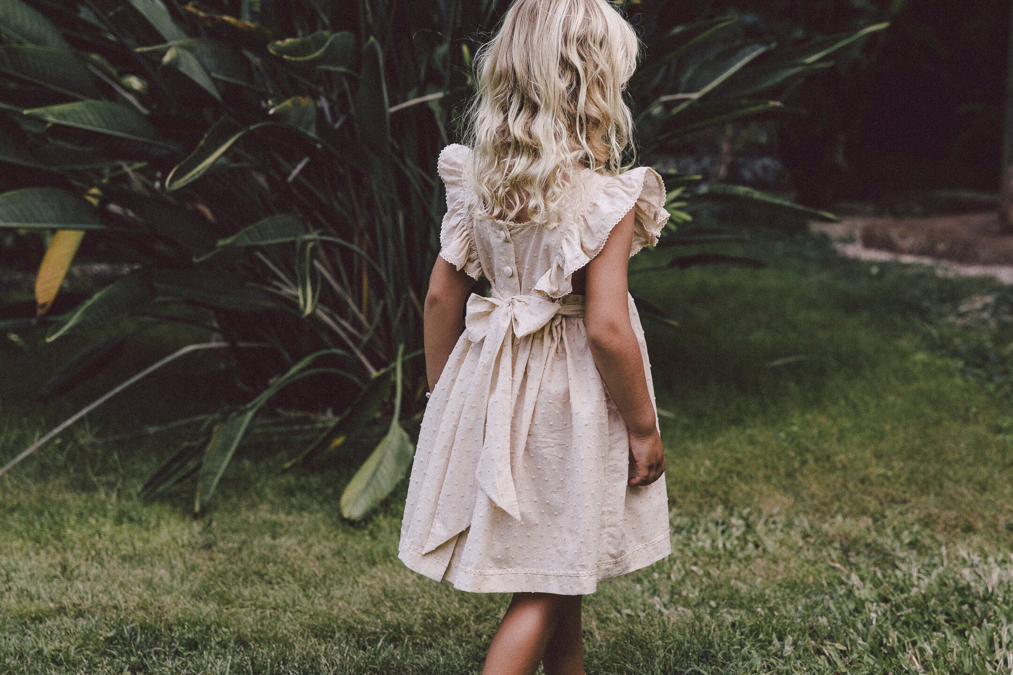 The Penny pinafore in  cream puff