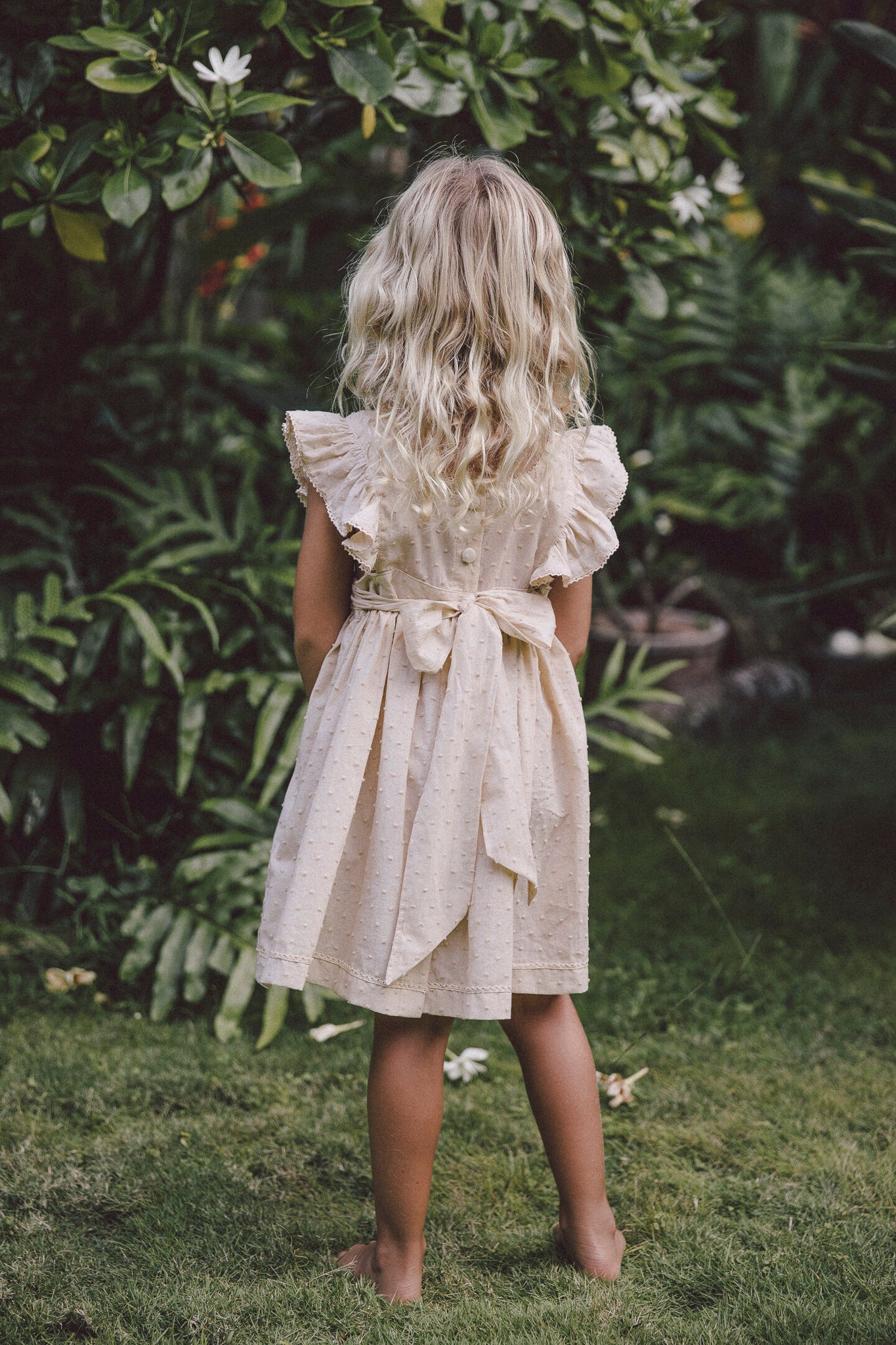 The Penny pinafore in  cream puff