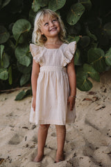 The Penny pinafore in  cream puff