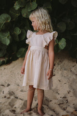 The Penny pinafore in  cream puff