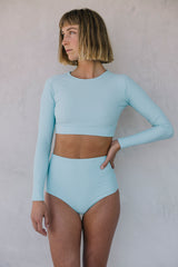 the Anik surf top in sky
