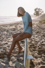 the Anik surf top in sky