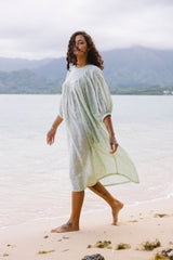 the Greta dress in island floral mint