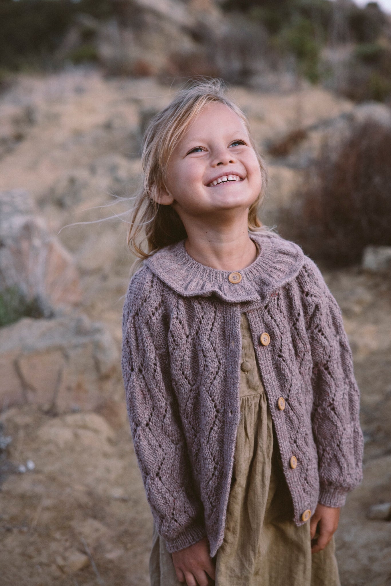 THE FLEUR CARDIGAN IN LAVENDER