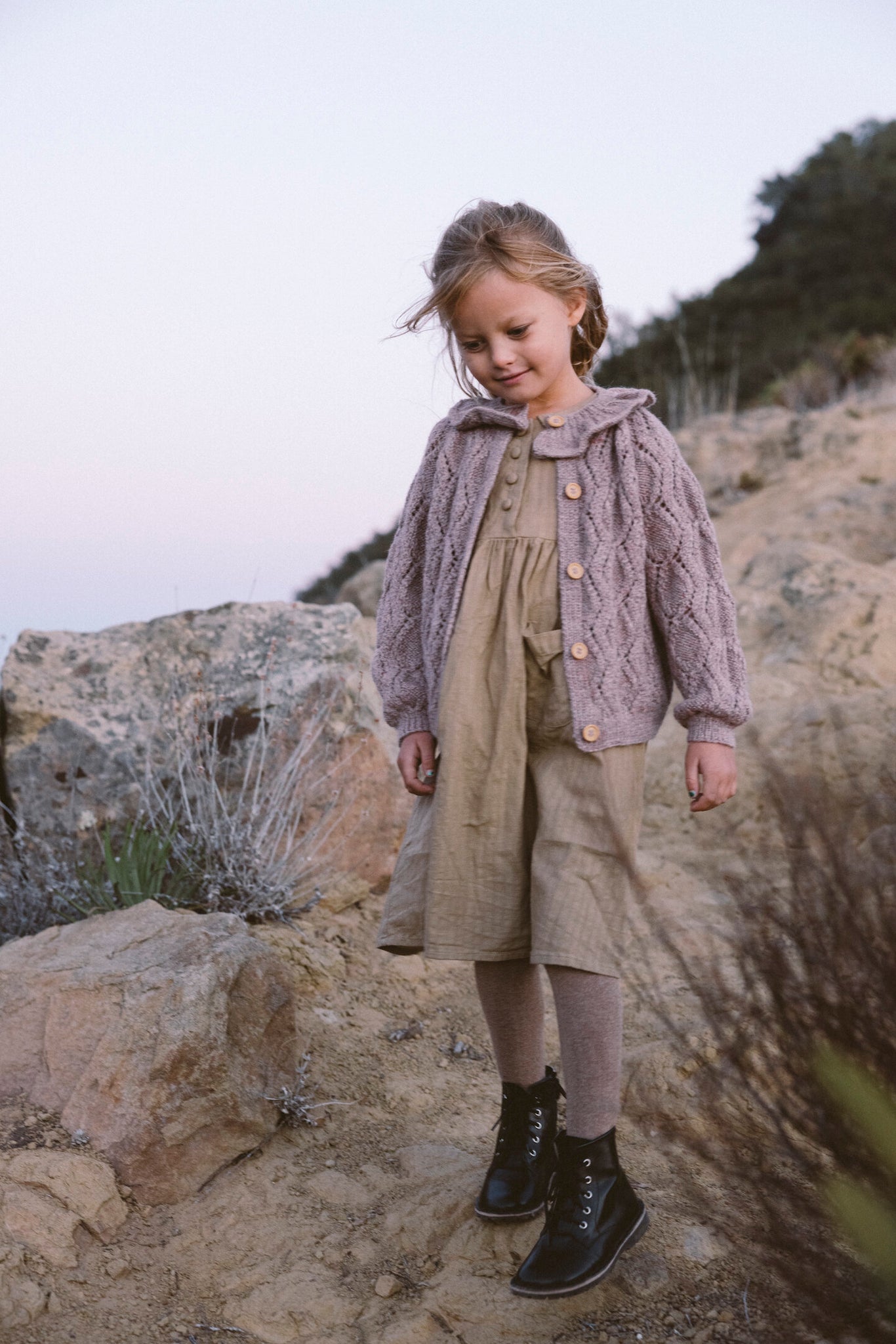 THE FLEUR CARDIGAN IN LAVENDER