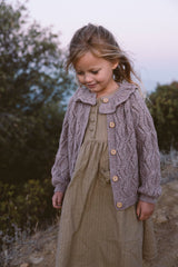 THE FLEUR CARDIGAN IN LAVENDER