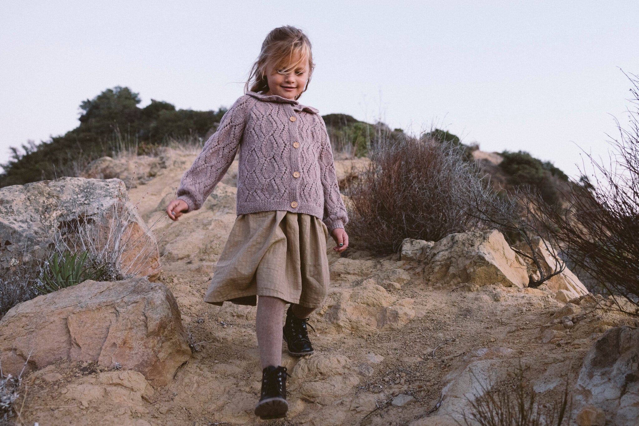 THE FLEUR CARDIGAN IN LAVENDER