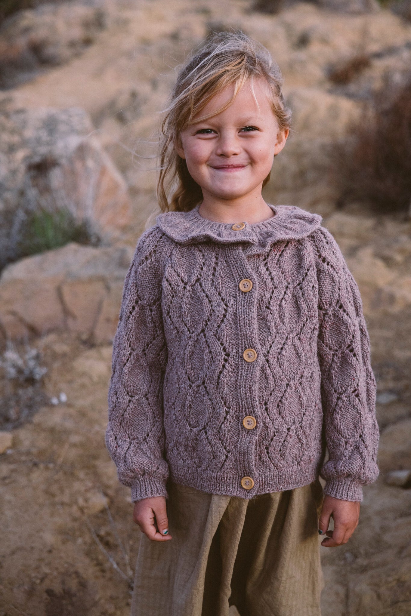 THE FLEUR CARDIGAN IN LAVENDER