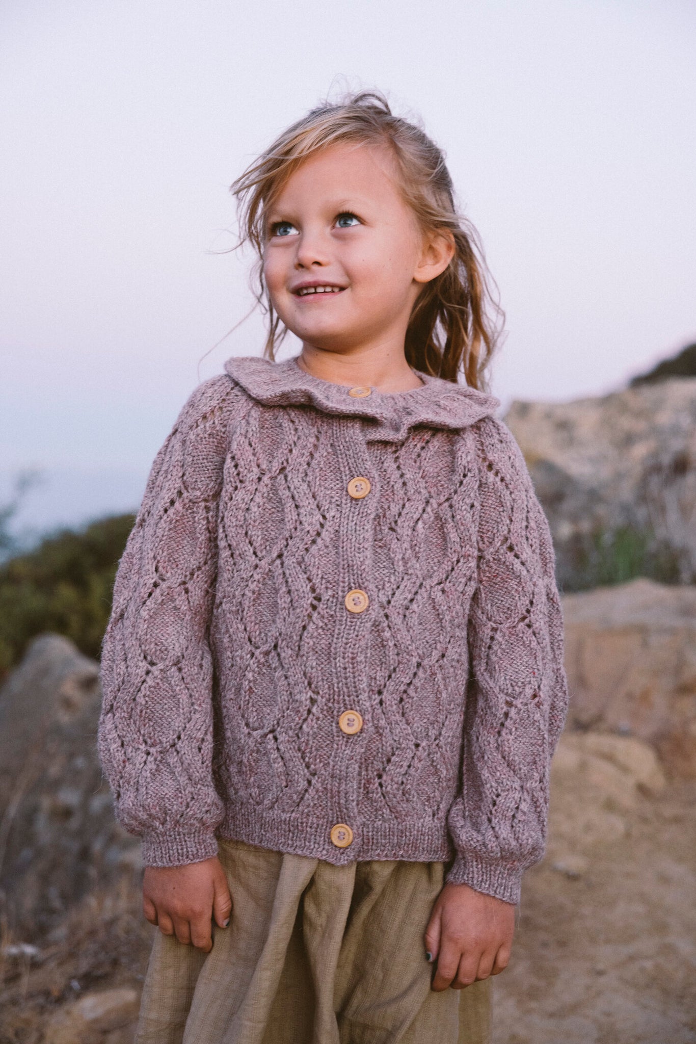 THE FLEUR CARDIGAN IN LAVENDER