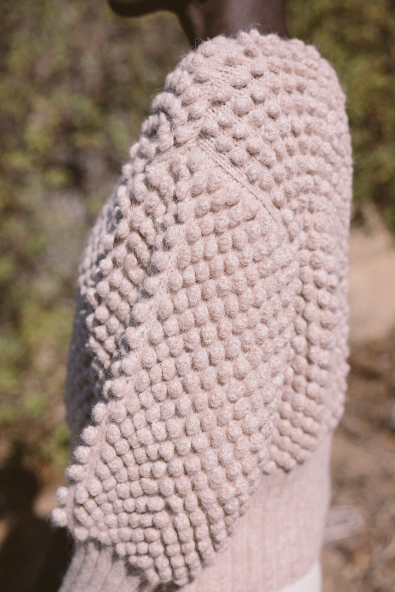 THE HANDKNIT CLOVER SWEATER IN BEIGE