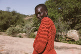 THE HANDKNIT CLOVER SWEATER IN RED EARTH