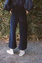 the baye pant in midnight blue corduroy