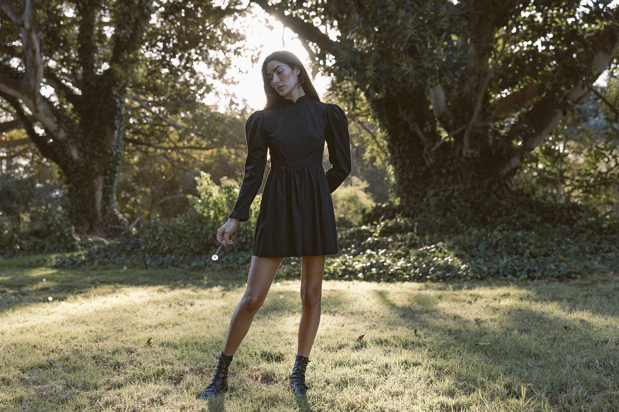 the scarlette dress in noir