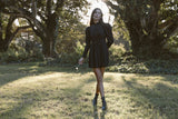 the scarlette dress in noir