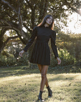 the scarlette dress in noir