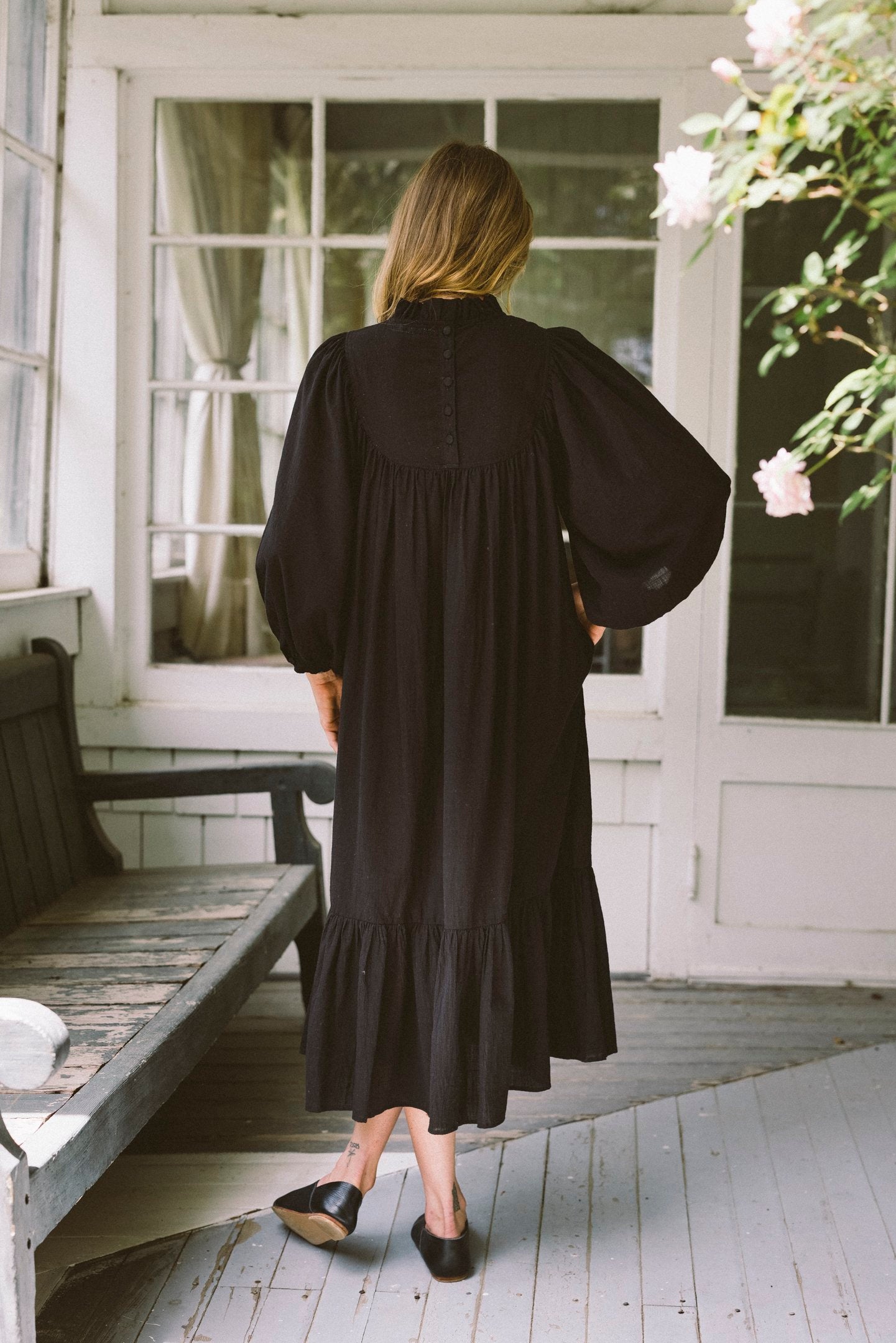 andmary Franka cotton dress black 正規品 ANDMARY】Franka cotton dress