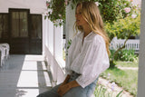 THE BARDOT BLOUSE IN BLANC