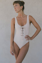 The Bridgida One Piece in Almond