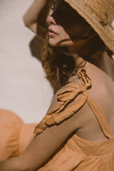 The Isabella dress in Clay