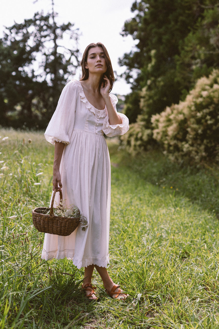 THE AUDREY DRESS IN CREAM