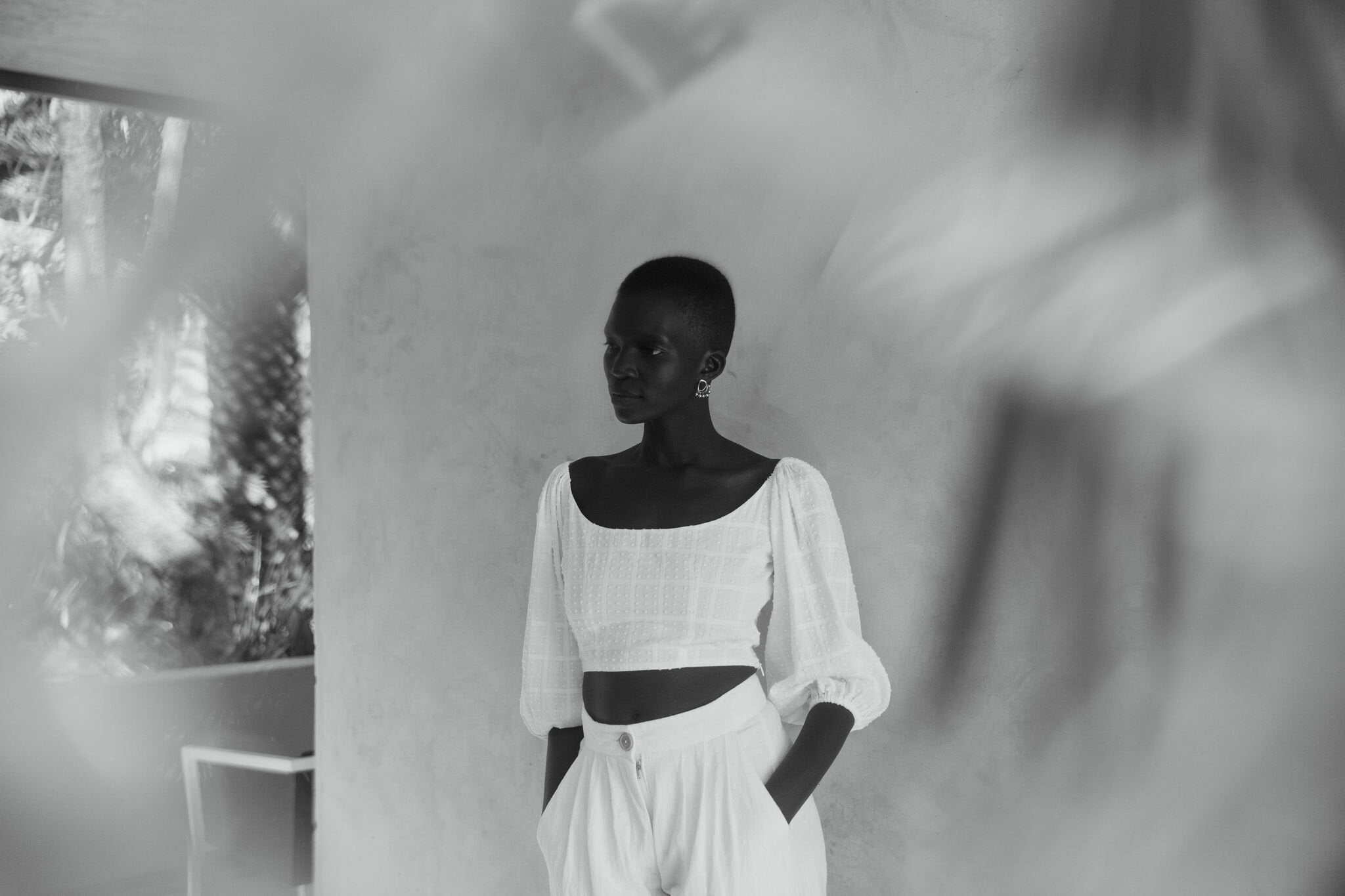 the bellflower top in blanc 