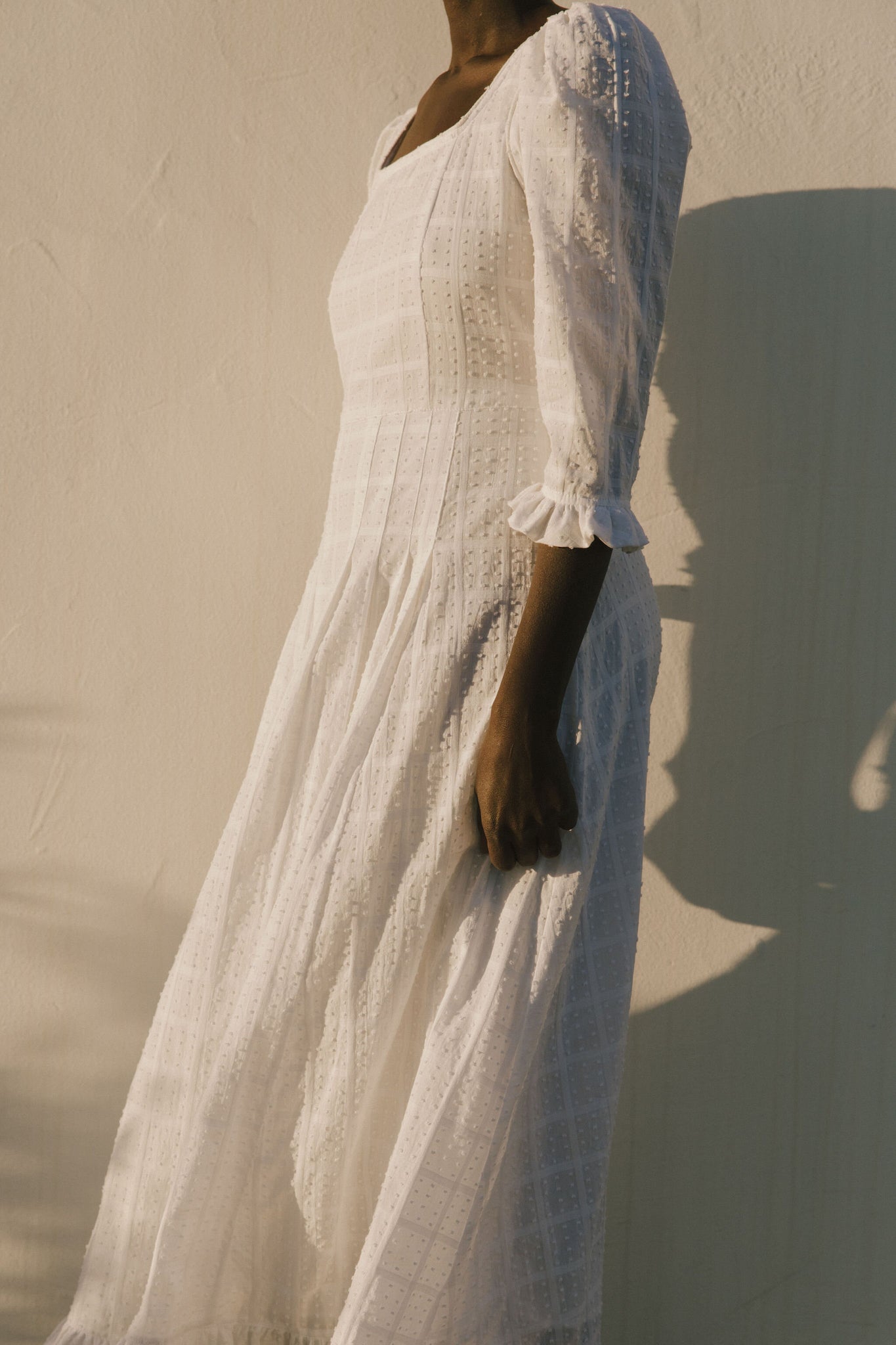 the iris dress in blanc