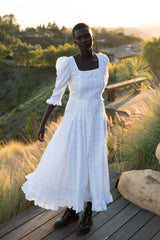 the iris dress in blanc