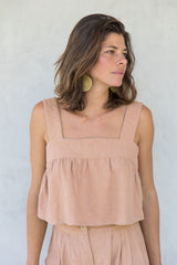 the tali top in golden straw