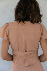 the etta top in golden straw