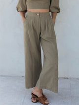 the baye pant in khaki