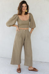the baye pant in khaki