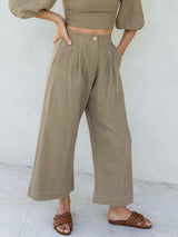 the baye pant in khaki
