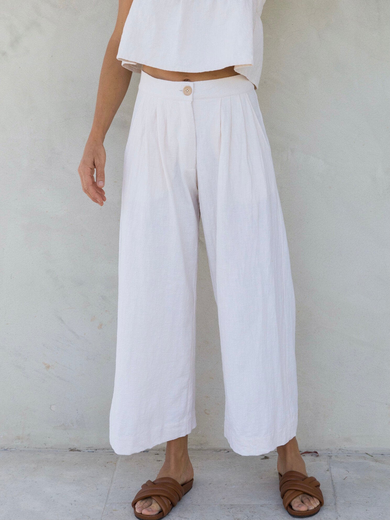 the baye pant in cream
