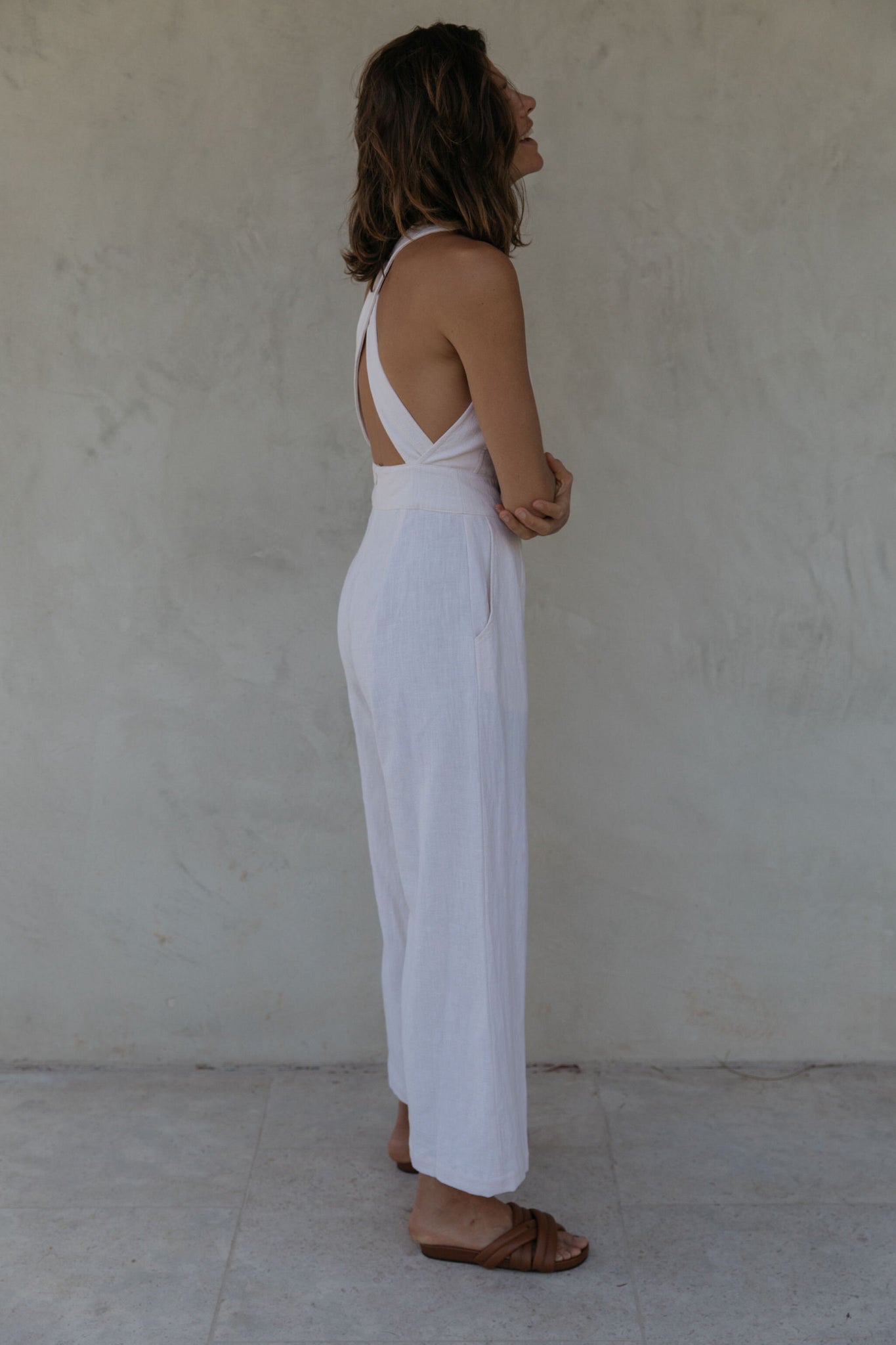 the florian jumpsuit in cream