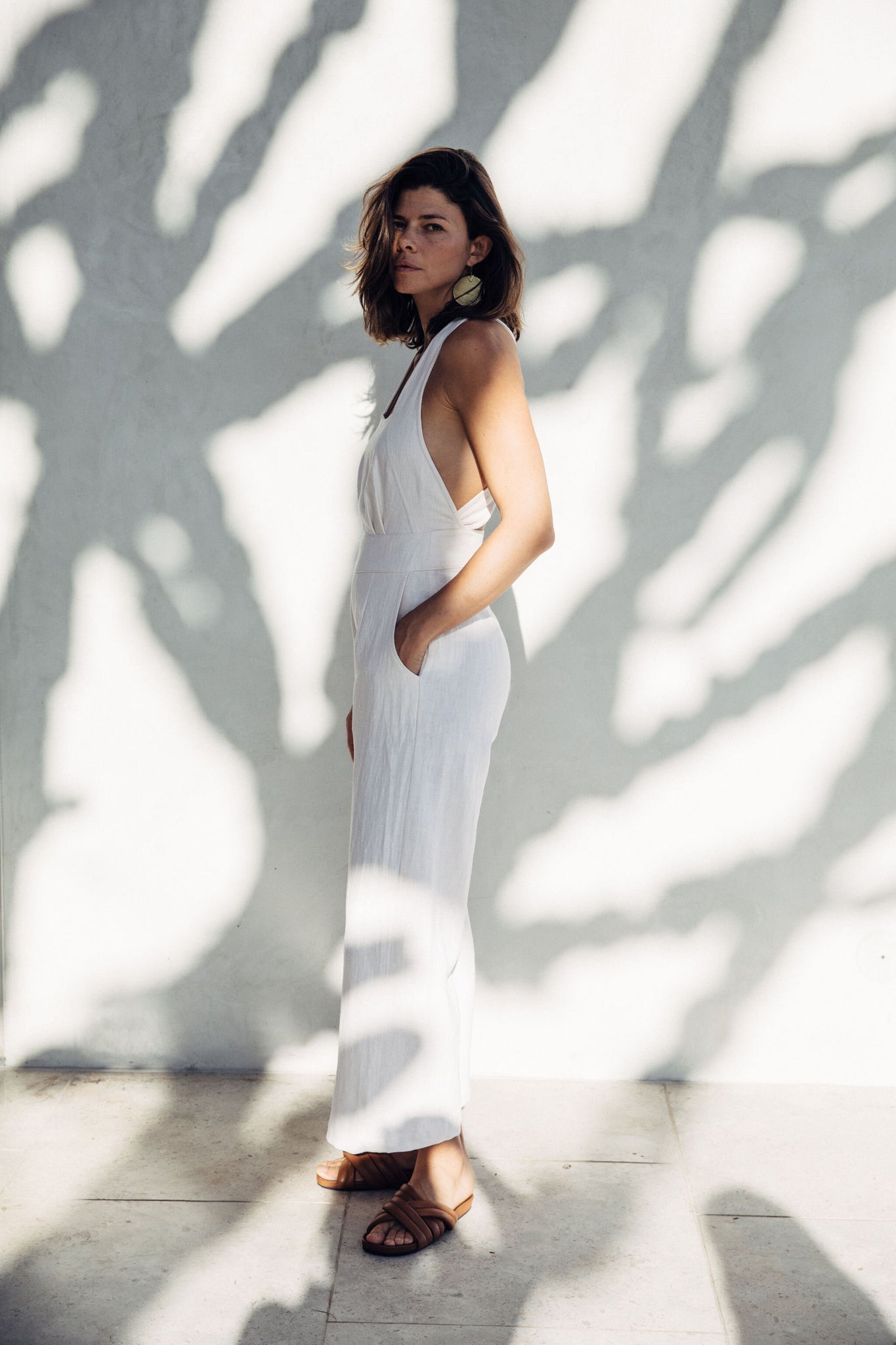 the florian jumpsuit in cream