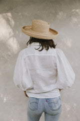 the delilah blouse in blanc