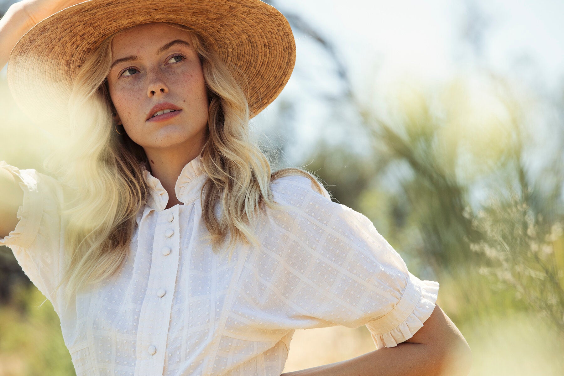 the alice blouse in cream