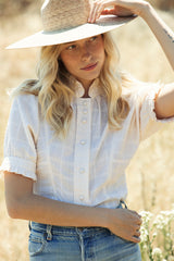 the alice blouse in cream